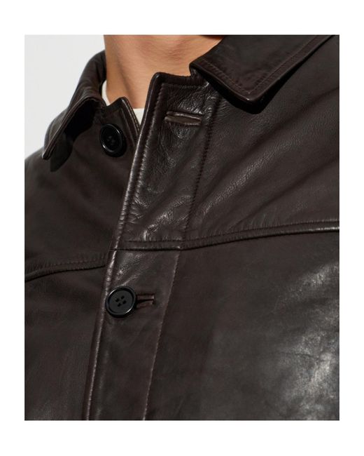 AllSaints Gray Nates Button-Up Jacket for men