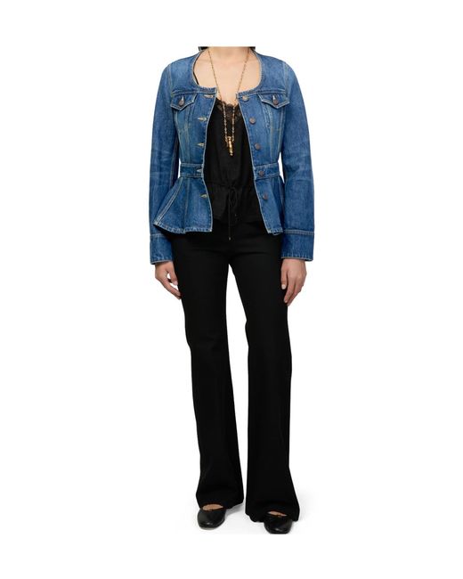 Chloé Blue Button-Down Denim Jacket