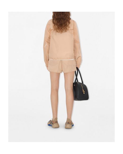Burberry Natural Logo Plaque Zipped Jacket