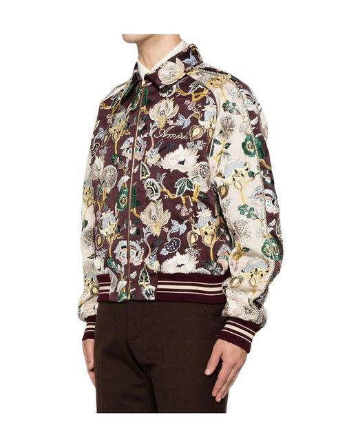 Amiri Multicolor Floral Pattern Jacket for men
