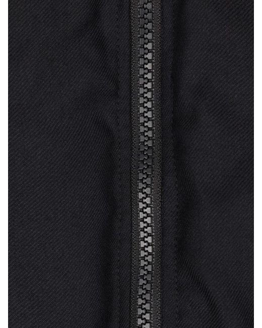 Junya Watanabe Black Zip-Up Hooded Jacket for men