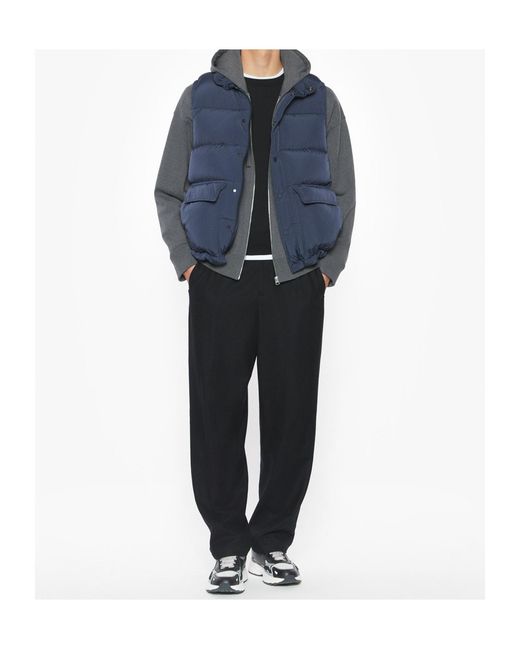 Maison Kitsuné Blue Puffer Gilet for men