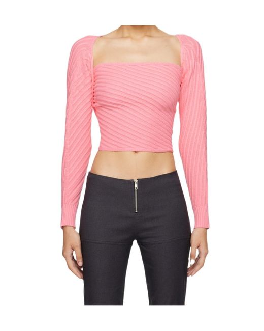 GIMAGUAS Pink Marianne Mangas Sweater