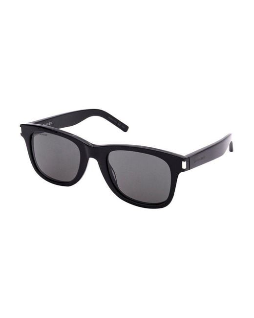 Saint Laurent Black Eyewear Sl 51 Rectangular Sunglasses