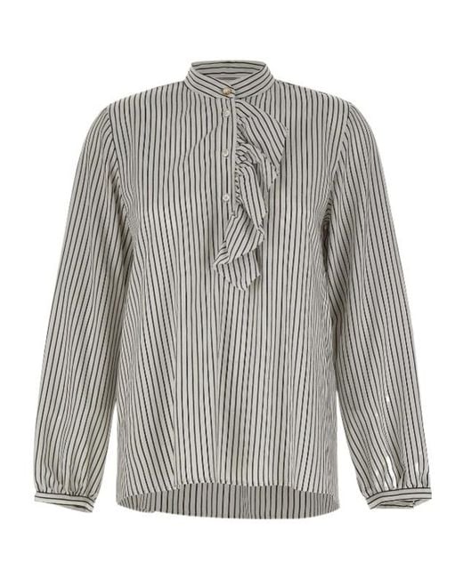 Marella Gray Striped Shirt
