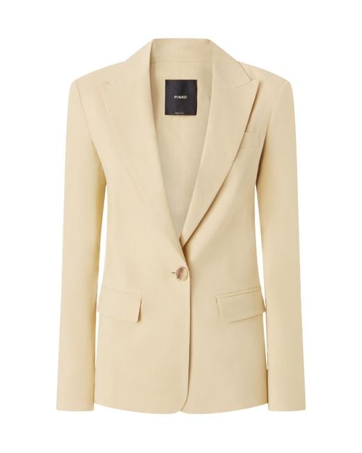 Pinko Green Single-Buttoned Blazer