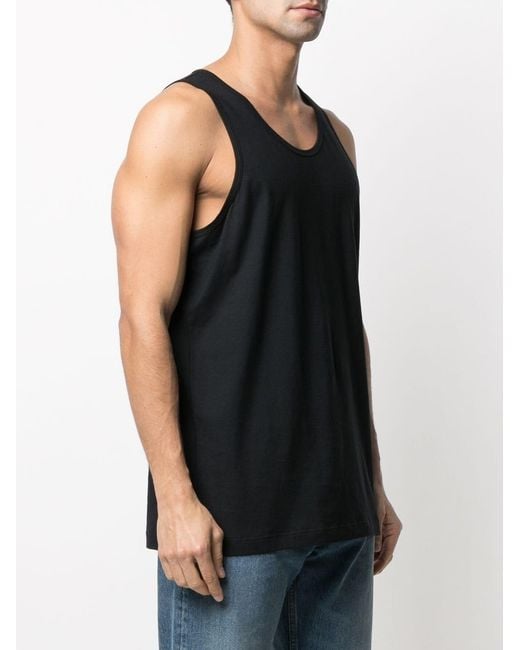 Comme des Garçons Black Cotton Tank Top for men