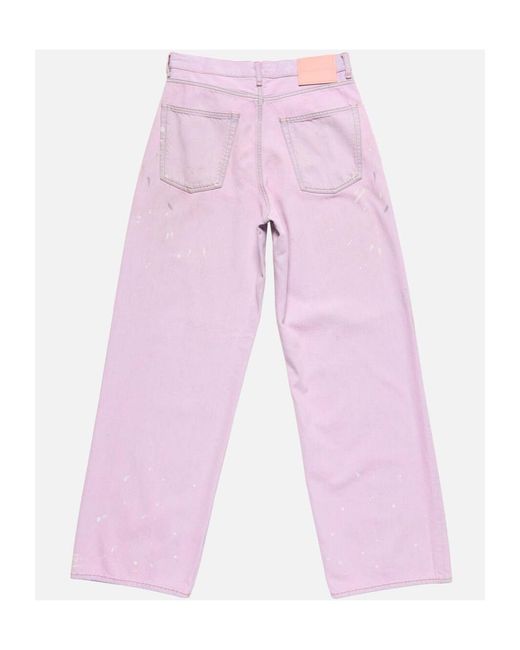 Acne Pink Belt Loop Jeans