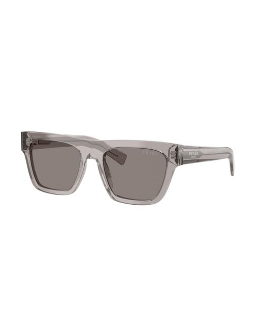 Prada White Eyewear Square Frame Sunglasses