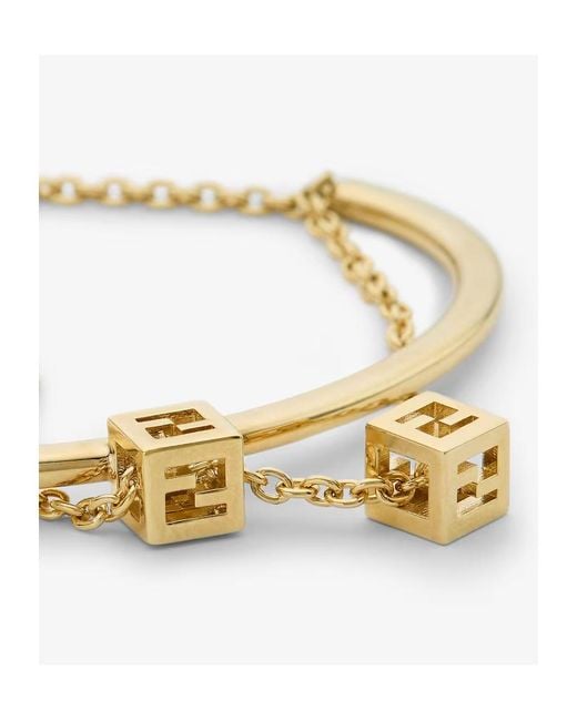 Fendi Metallic Faces Bracelet
