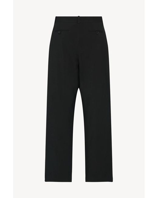 The Row Black Corley Pleated Trousers for men