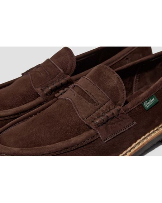 Paraboot Brown Round-Toe Loafers for men