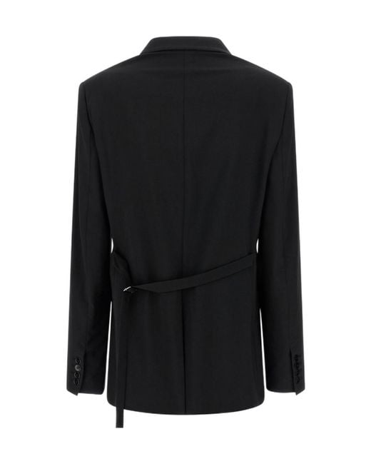 Nensi Dojaka Black Belted Blazer Jacket