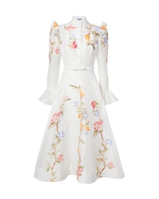 Leo White Selina's Floral Ruffle Dress