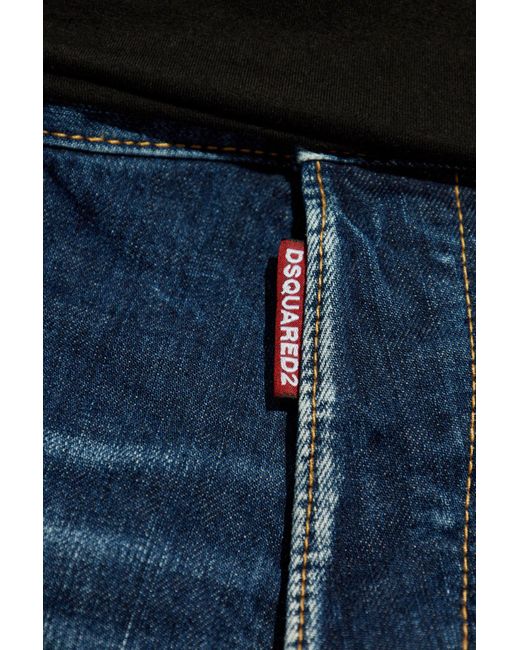 DSquared² Blue Loose Carpenter Jeans for men