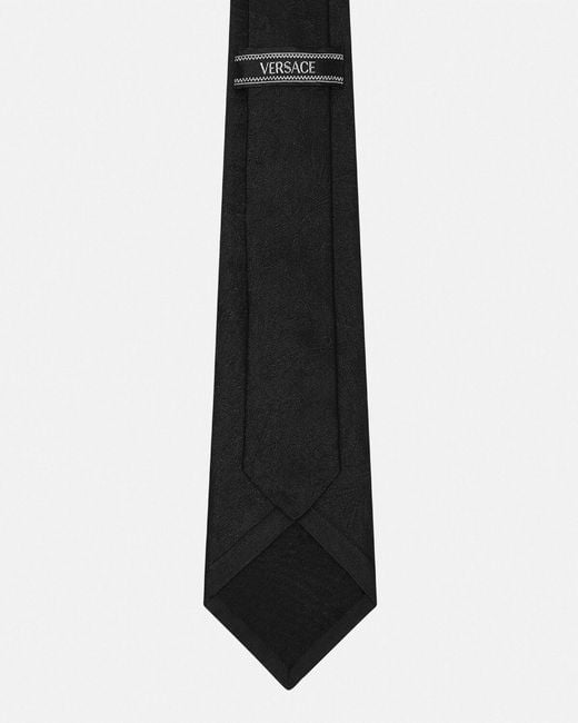 Versace Multicolor Barocco Pointed Tip Tie for men