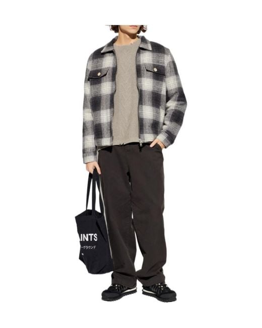 AllSaints Gray Tenter Cable-Knit Sweater