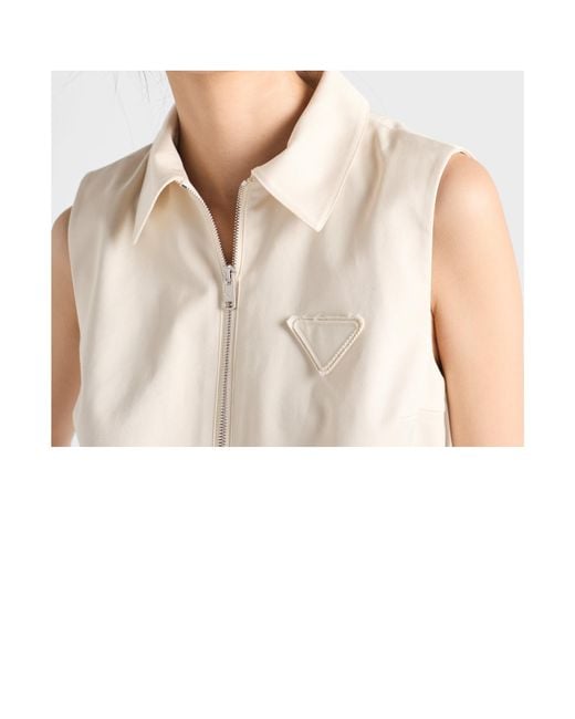 Prada Natural Chino Mini-Dress