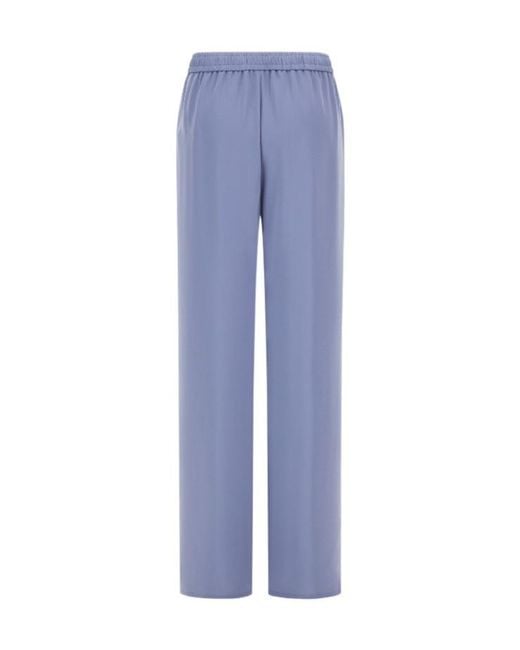 Herno Blue Drawstring Straight-Leg Pants