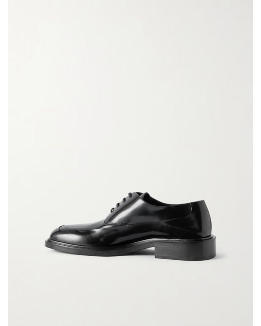 Victoria Beckham Black Square-Toe Brogues