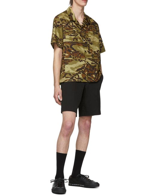 Givenchy Black Label Patch Chino Shorts for men