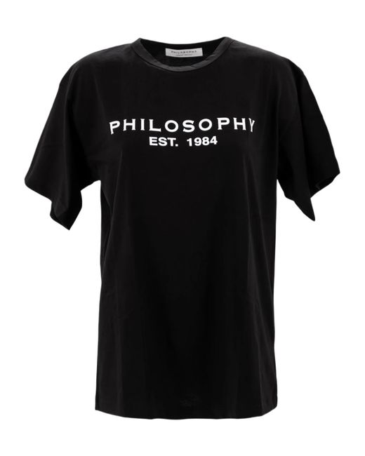 Philosophy Di Lorenzo Serafini Black Logo Print T-Shirt