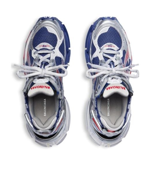 Balenciaga Blue Gradient Runner Sneakers for men
