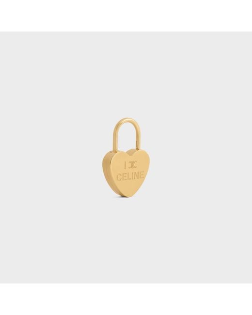 Céline White Charms Heart Padlock