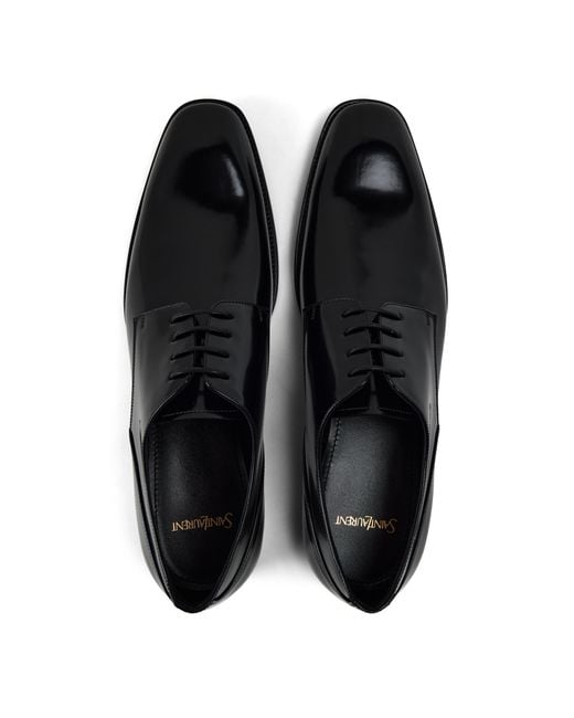 Saint Laurent Black Casual Derby Shoes for men