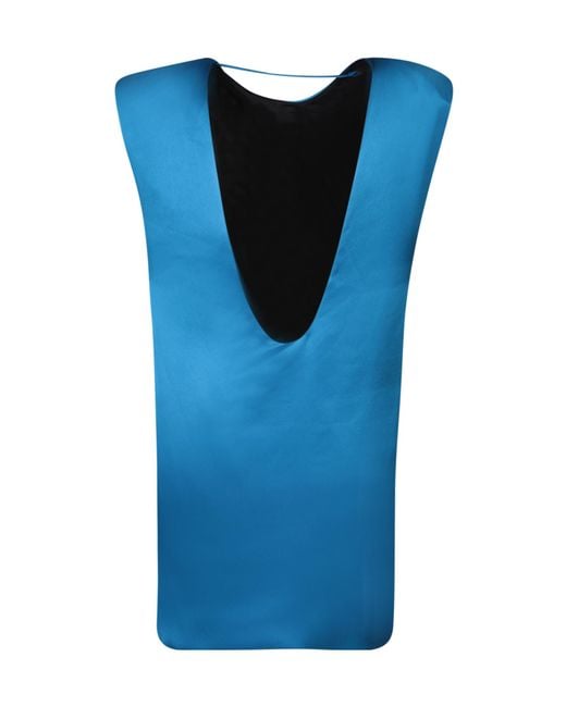 RED Valentino Blue Sleeveless Dress