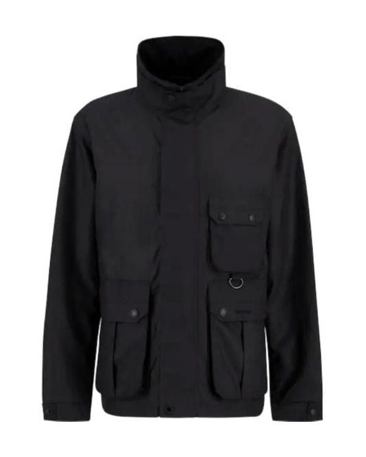 Barbour Black Re-Engineered Utility Bedale Batik Jacket for men