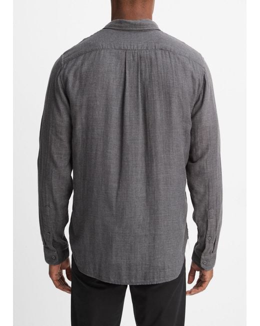 Vince Gray Long-Sleeved Shirt for men