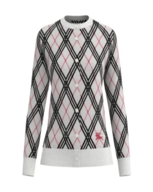 Burberry Gray Long-Sleeved Sweater