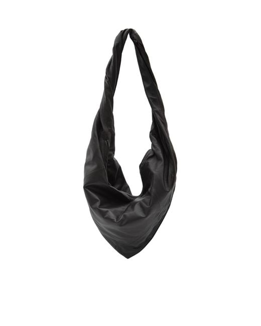 Lemaire Black Scarf Twisted-Strapped Triangular Shoulder Bag