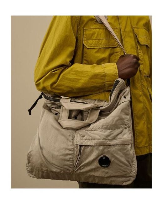 C P Company Metallic Zip-Fastening Tote Bag for men