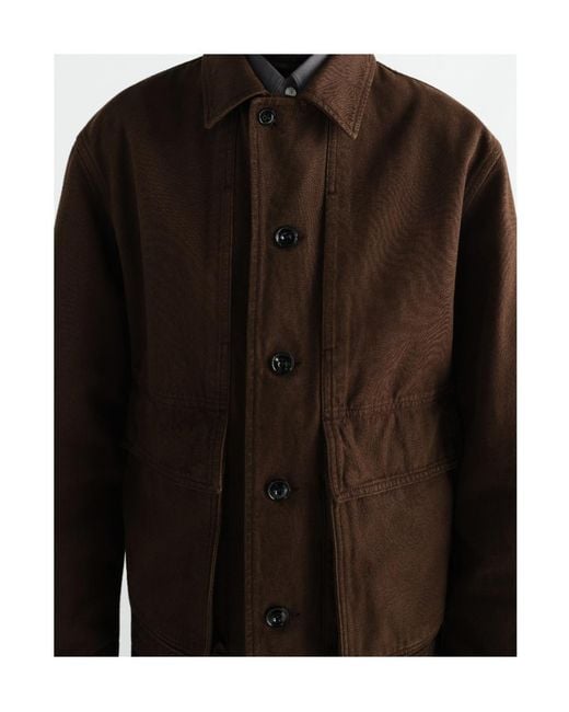 Lemaire Brown Boxy Pocket Jacket for men