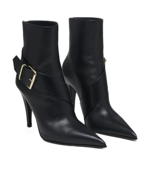 McQueen Black Heron Buckle Boots