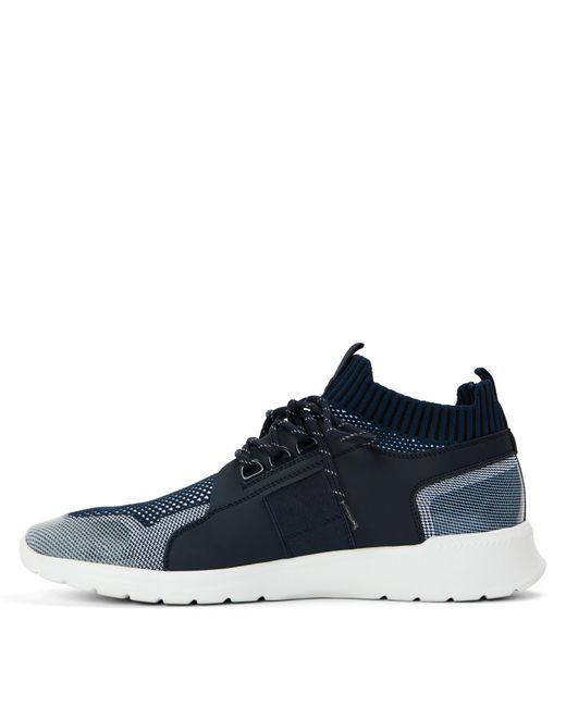 Boss Blue Classic Low-Top Trainers for men