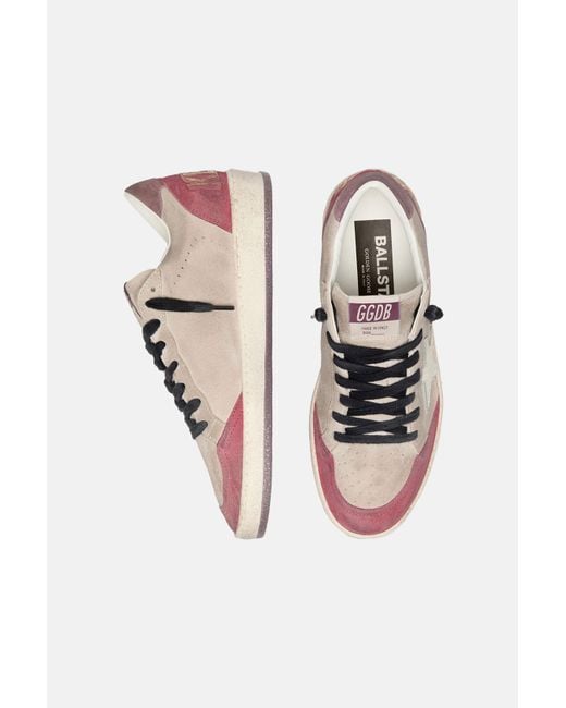 Golden Goose Deluxe Brand Pink Ballstar Lace-Up Sneakers