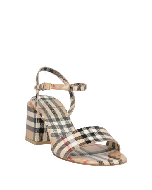 Burberry Metallic Printed High-Heeled Sandals