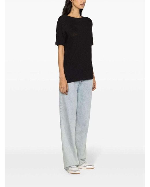 Isabel Marant Black Isabel Marant Étoile Zewel Crewneck T-Shirt