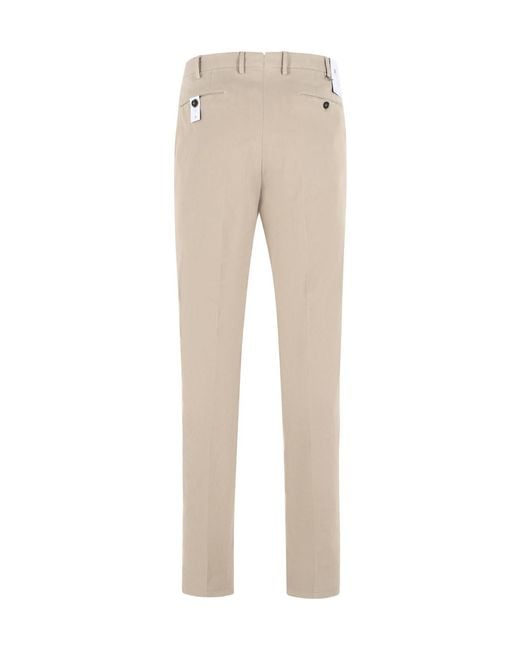 PT01 Natural Casual Pants With Belt Loops for men