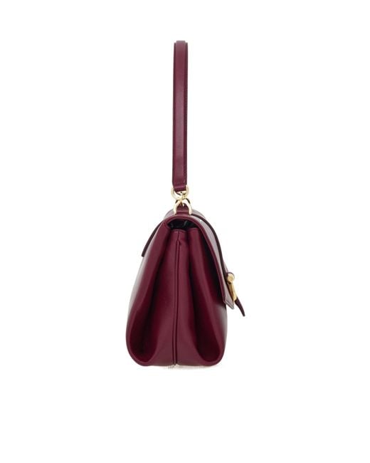 Ferragamo Purple Front Flap Shoulder Bag