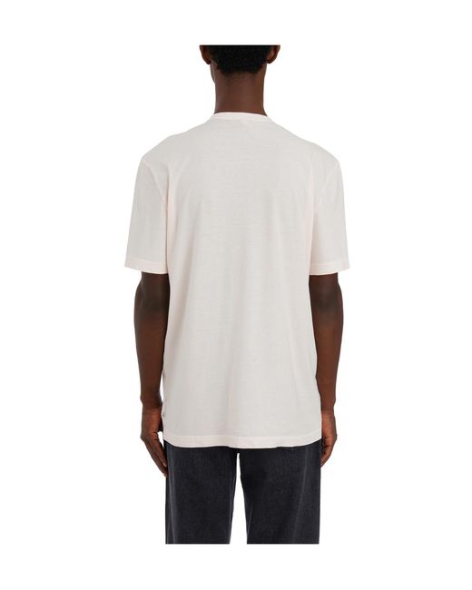 James Perse White Short-Sleeved T-Shirt for men