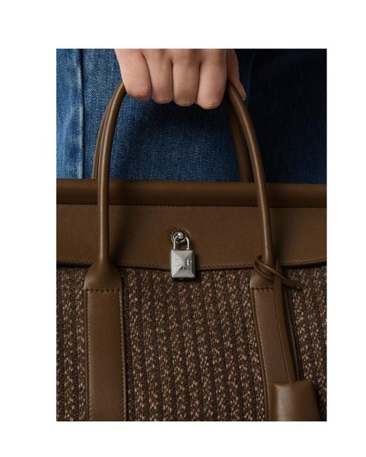 Loro Piana Brown Loom Bag L25