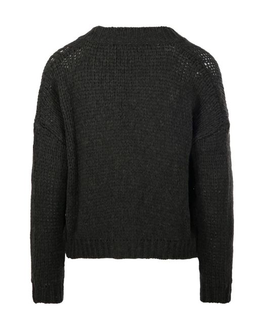 Roberto Collina Black Front-Pockets Cardigan
