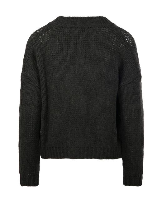 Roberto Collina Black Front-Pockets Cardigan