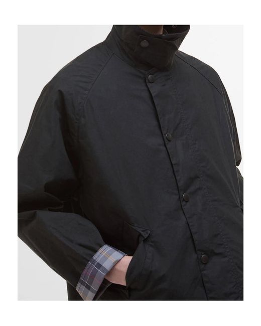 Barbour Black Logo-Embroidered Long-Sleeved Jacket for men