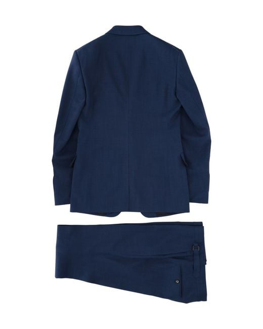 Tom Ford Blue Single-Breasted Two-Piece Suit for men