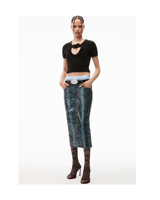 Alexander Wang Black Circle Cut-Out Knit Top